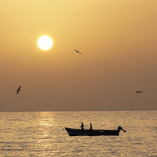 Coucher de soleil au Cap Vert 